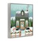 Stupell Industries Cozy Winter Cottage & Snowman Framed Giclee By Loni Harris